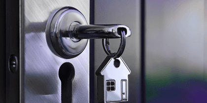 Key locked in a door