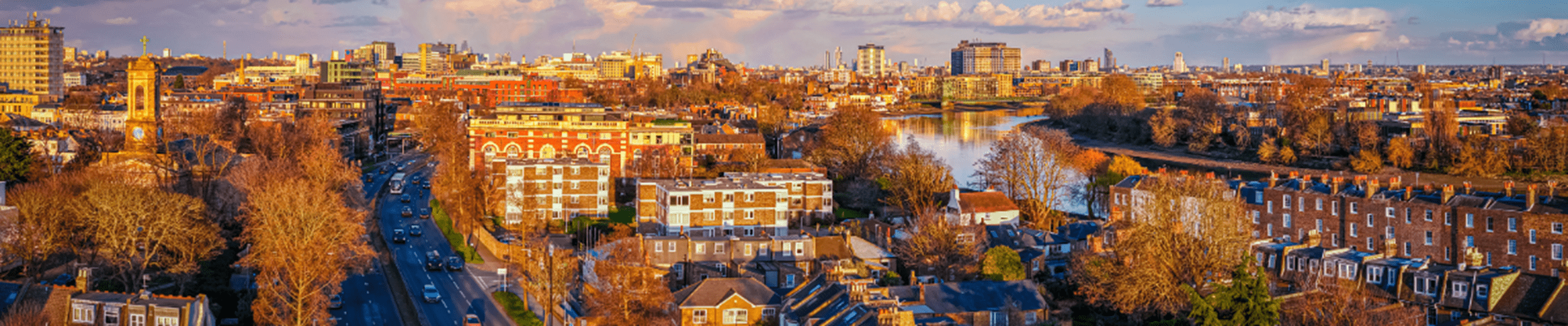 Bustling town in London