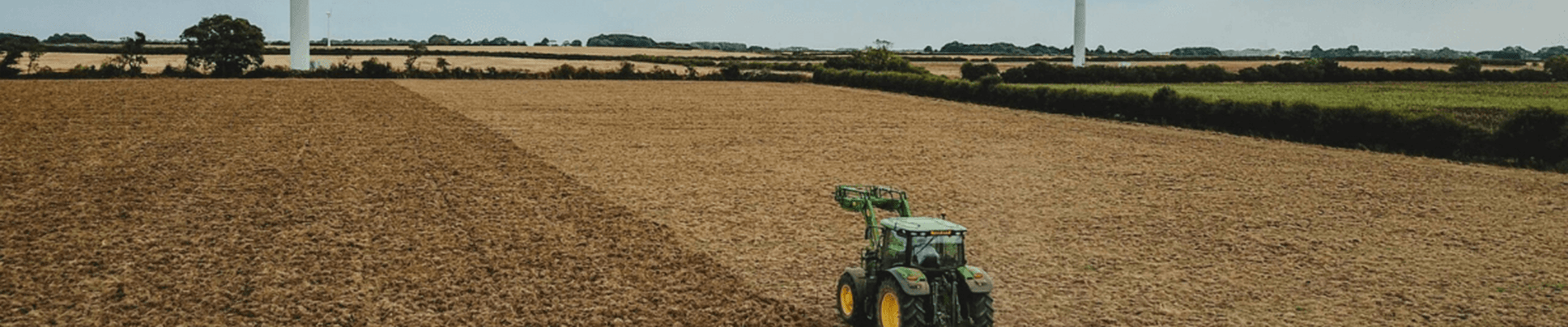 Tractor on farm