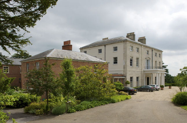 Purley Park Manor House converted apartments entrance drive