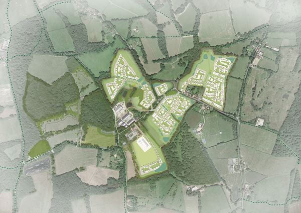 Rickmans Green Village masterplan map view