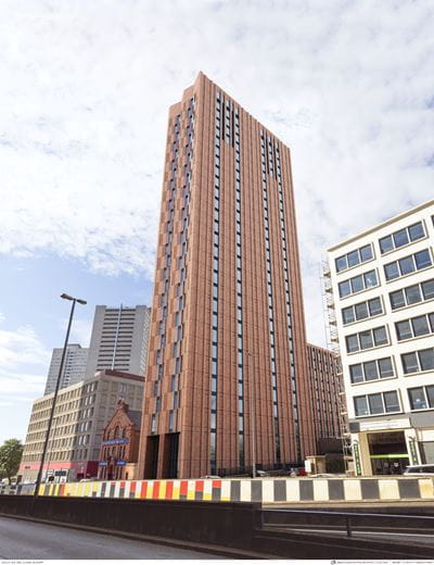 Student accommodation on Gough Street, Birmingham 