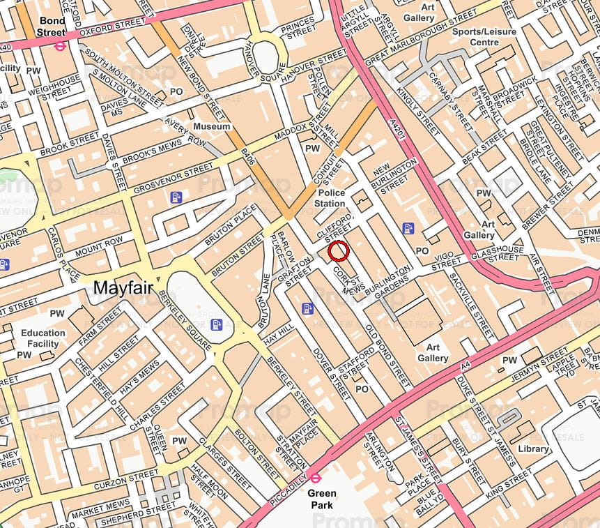 2,486 Sq Ft , 2-4 Cork Street W1S - Available