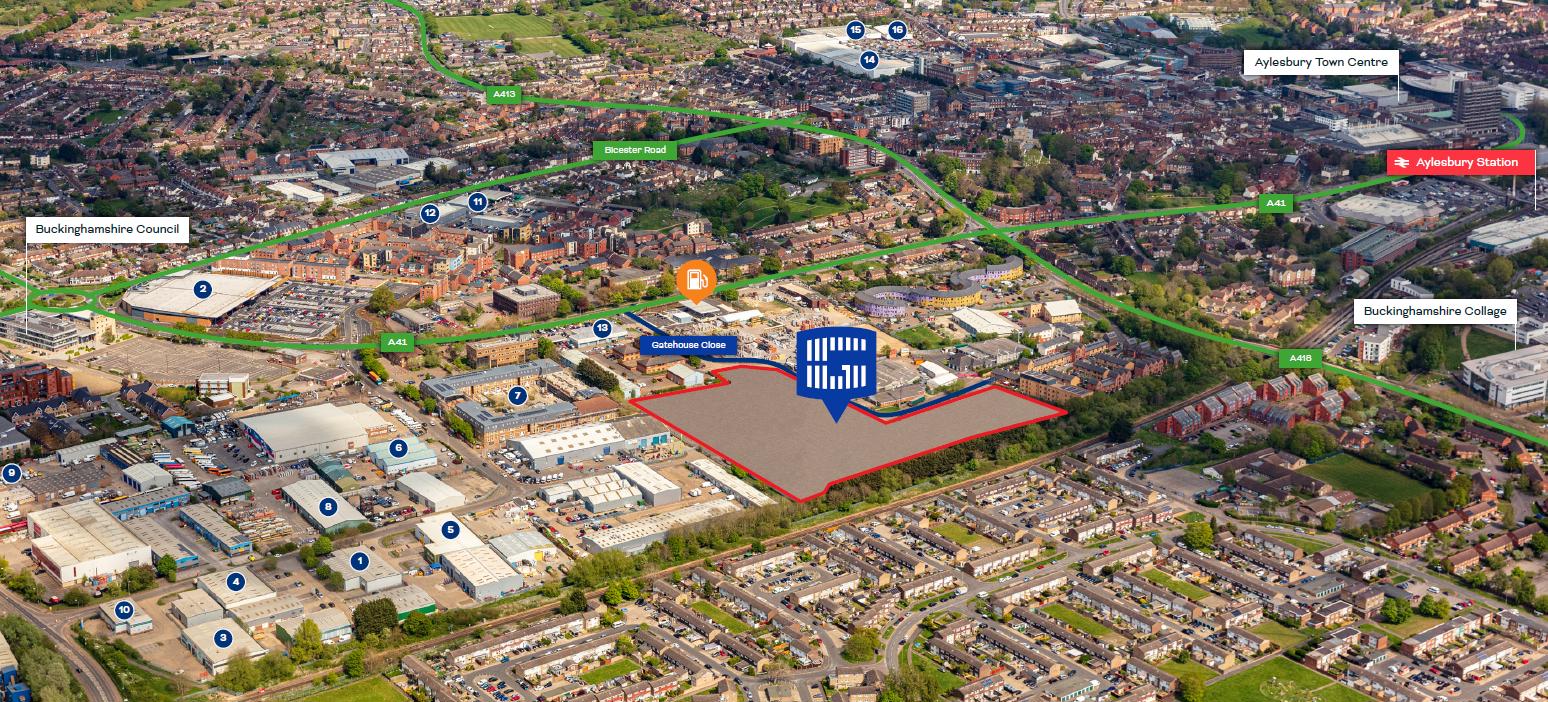 8 acres , Gatehouse Close Logistics Park, Gatehouse Close HP19 - Available