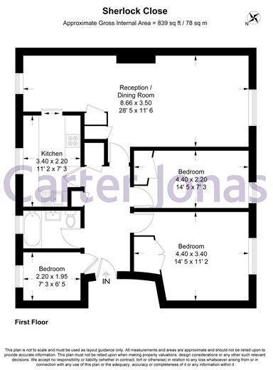 3 bedroom flat, Sherlock Close, Cambridge CB3 - Sold STC