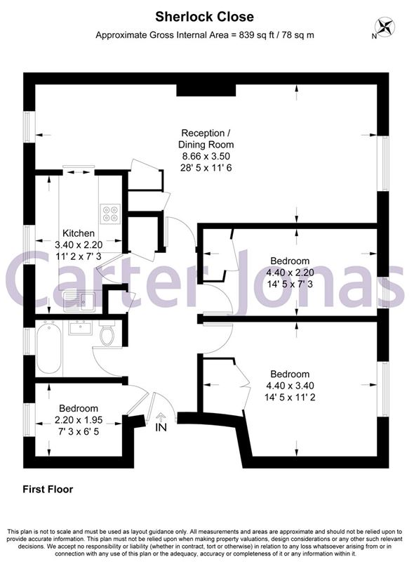 3 bedroom flat, Sherlock Close, Cambridge CB3 - Sold STC