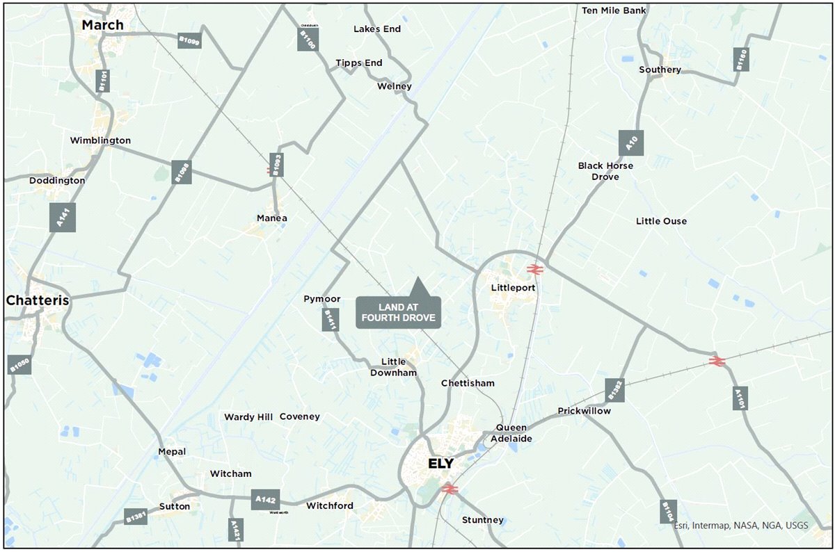 6.5 acres Land, Little Downham, Ely CB6 - Sold