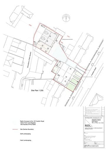  bedroom development plot, Residential Development Opportunity, Franklin Road/Strawberry Dale Square HG1 - Sold STC