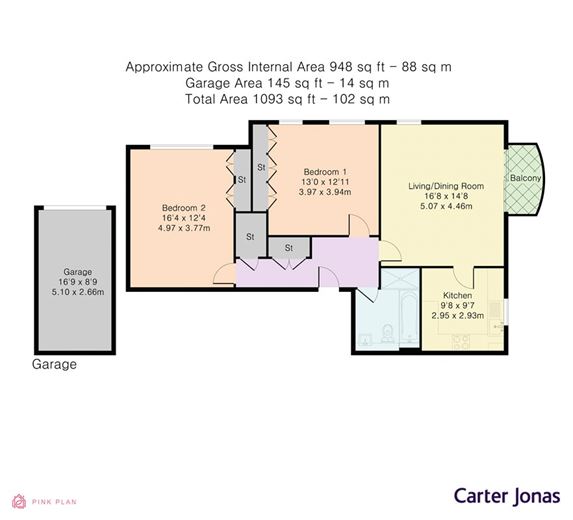 2 bedroom flat, Norham Road, Oxford OX2 - Sold