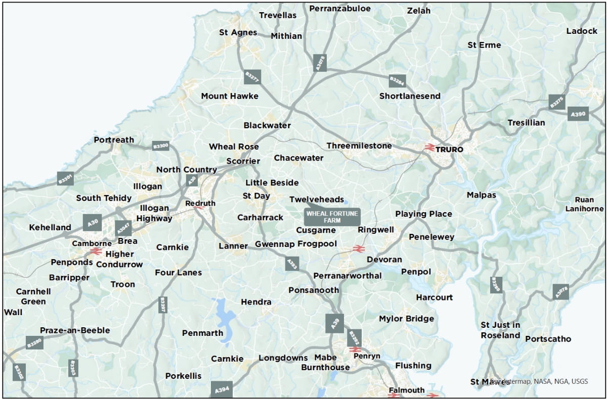 6.8 acres Farm, Hale Mills, Twelveheads TR4 - Available