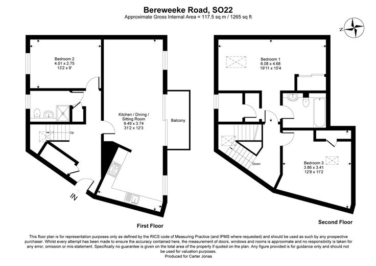 3 bedroom flat, Bereweeke Road, Winchester SO22 - Available