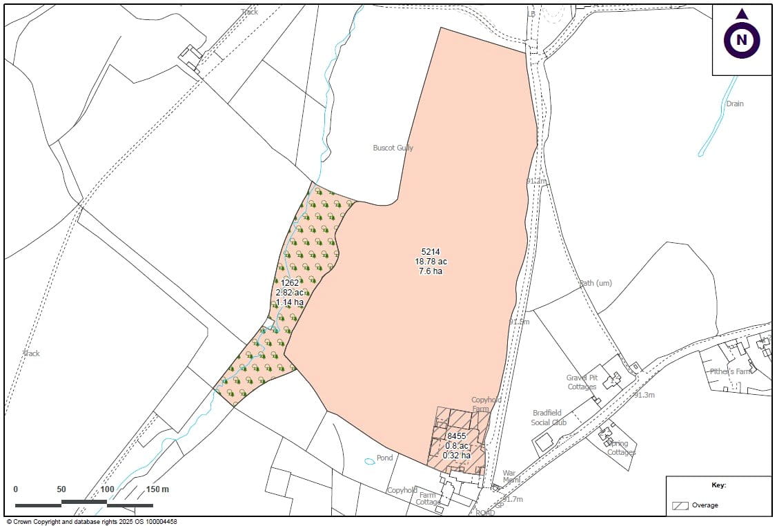 22.4 acres Land, Buscot Road, Bradfield Southend RG7 - Available