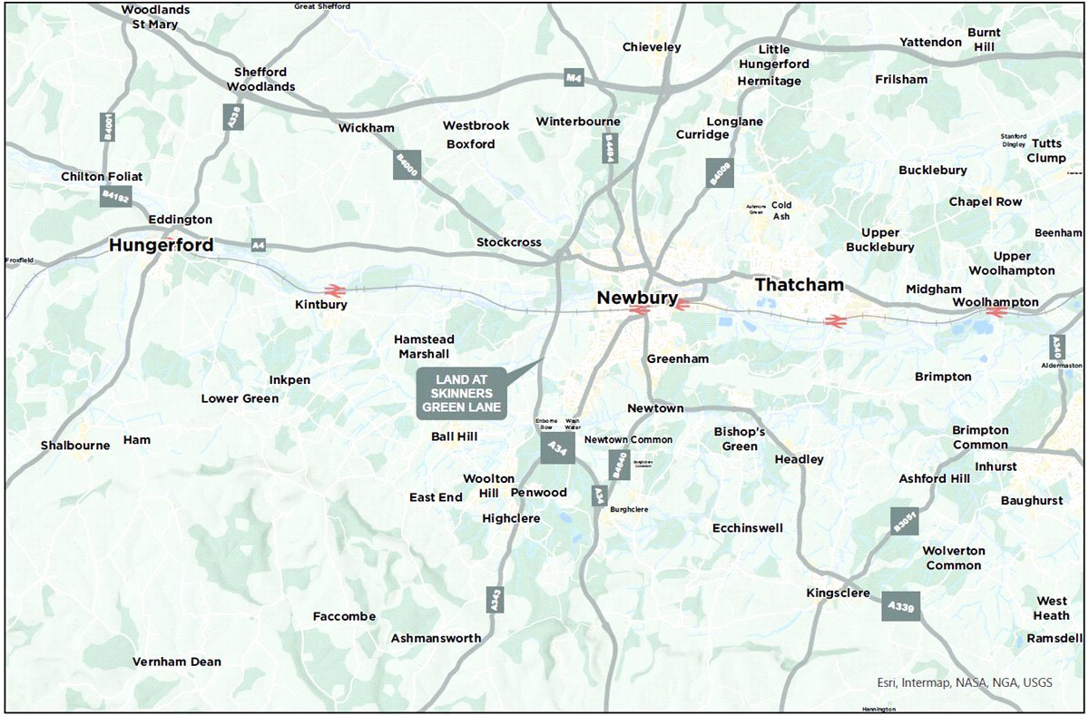 4.2 acres Land, Newbury, Berkshire RG14 - Available