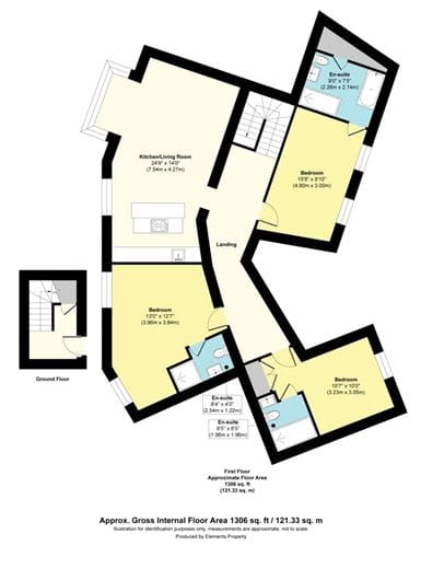 3 bedroom flat, Farne House, 12 Crewe Street NE68 - Available